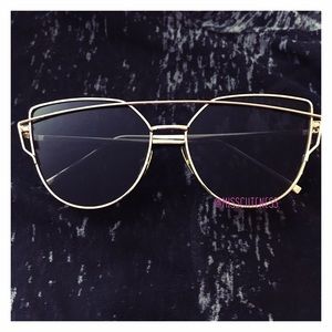 CatEye Black & Gold Aviators