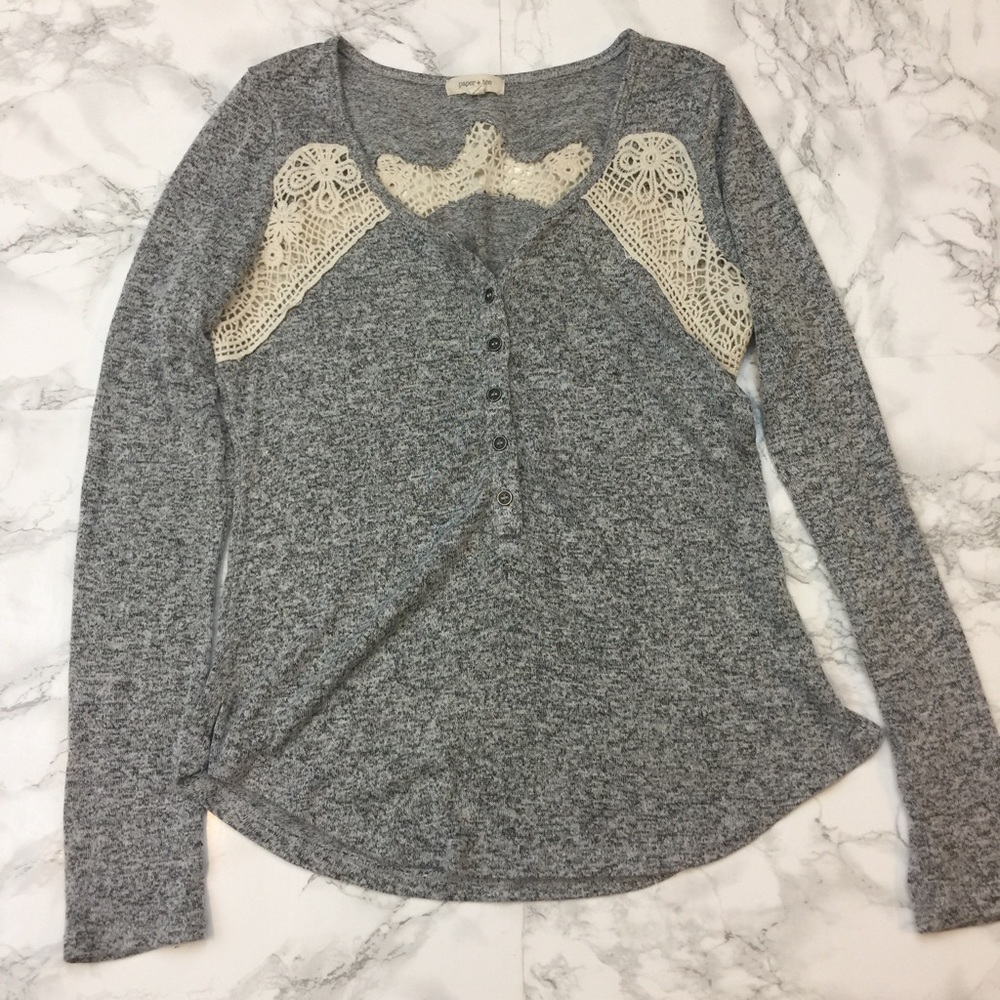 Marbled Crochet Top
