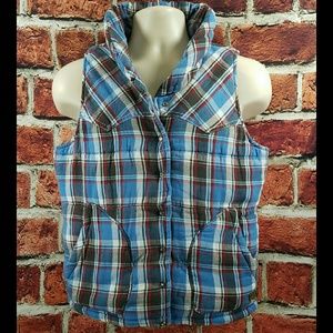 Denim & Supply RL Plaid Thick Cotton Vest Sz S