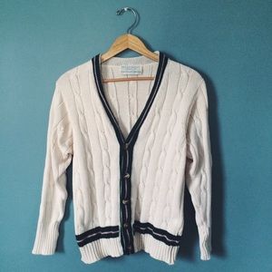 Wimbledon Cardigan Sweater (Handmade)