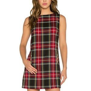 BB Dakota Harlow plaid shift dress