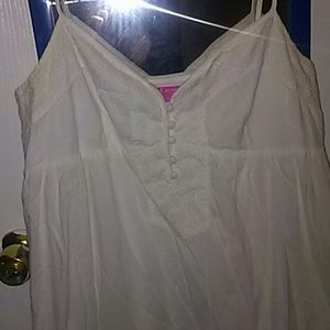 White cotton summer dress