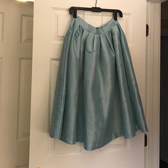 Topshop Blue Midi skirt