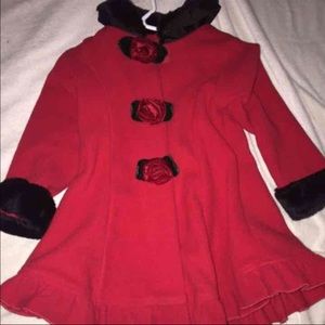 Holiday red coat