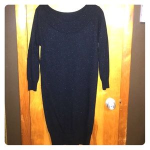 Black, sparkle Calvin Klein Sweater Dress