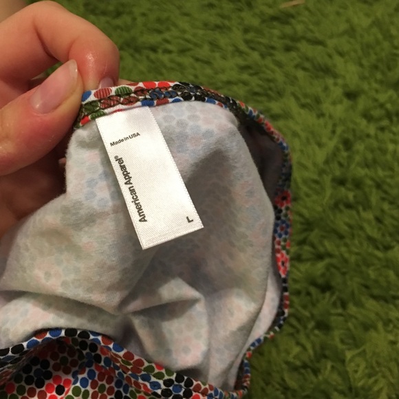 AA long sleeve crop top "Floral Tile" pattern L - Picture 2 of 2