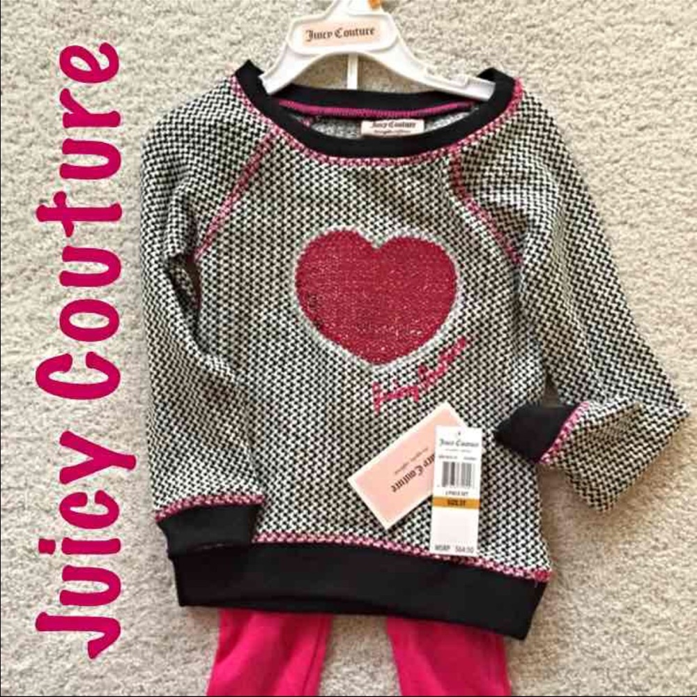 Girls Juicy Couture pant and shirt outfit sz3T