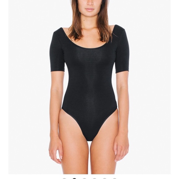 AA cotton spandex short sleeve bodysuit XL