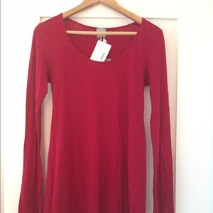 Bobi Jersey Tunic in Red- with tags!