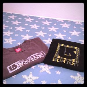 Men's size L burton shirts