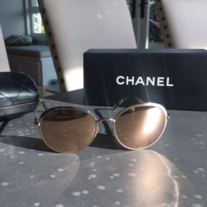 18k gold plated Chanel sunglasses!