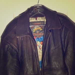Wilson Adventurer Leather Jacket Size Small