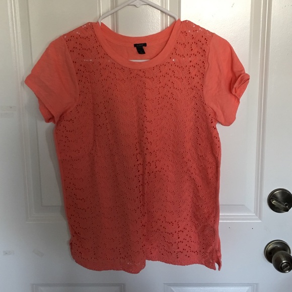 J Crew eyelet shirt
