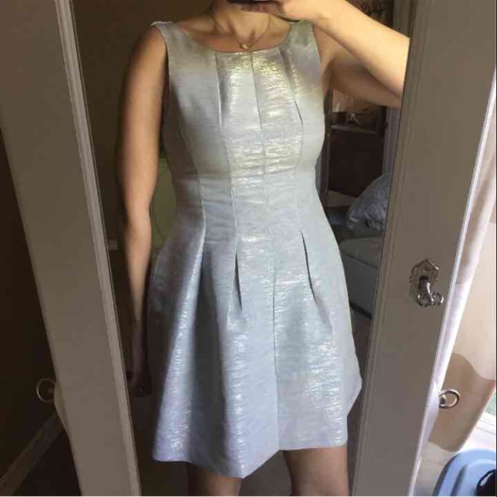 Ya Los Angeles Silver Shimmer Dress