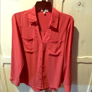 Coral Pink Blouse