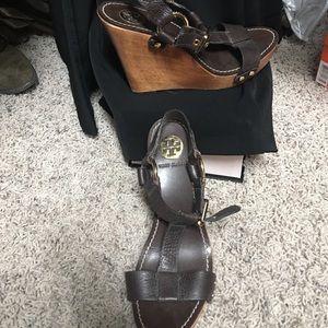Tory burch wooden wedges