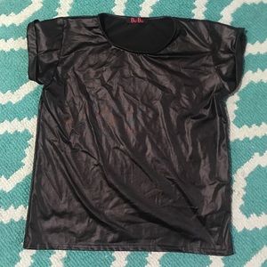 Pleather shirt