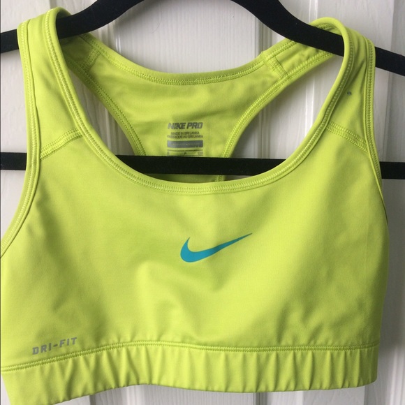 Green Nike sports bra
