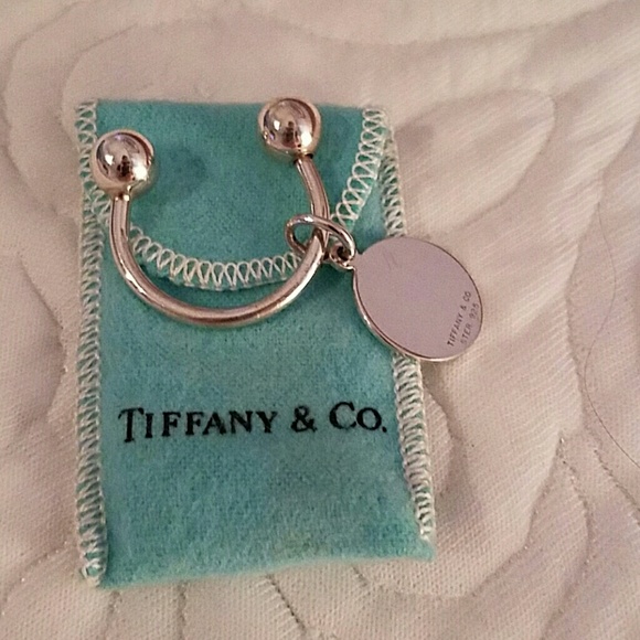 Tiffany & Co Round tag key ring
