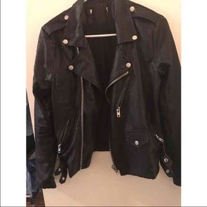 Punk leather jacket