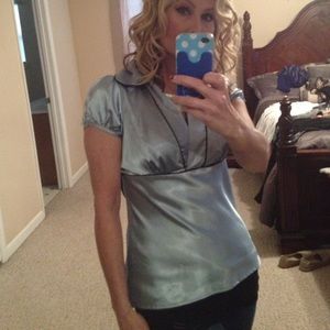 💥Blue silky dress top💥