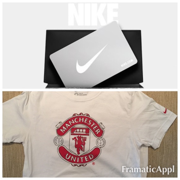 Nike slim fit Manchester United futbol t-shirt