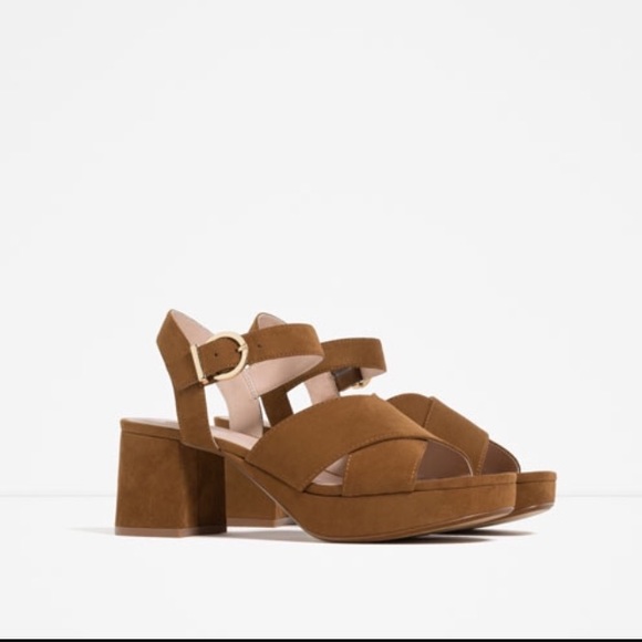 Zara Crossover sandal Heels - Picture 2 of 3