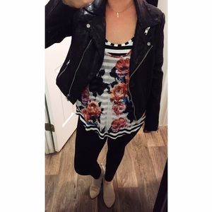 Anthropologie brand Weston Double Layer Print Tank