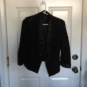 Forever 22 sequined tuxedo blazer