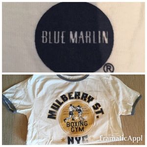 Blue Marlin Mulberry Street boxing t-shirt