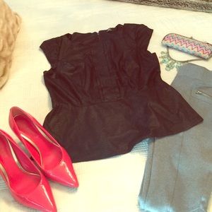 Snake print black shirt