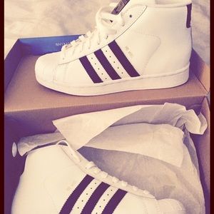 Adidas pro-model blck&white high tops