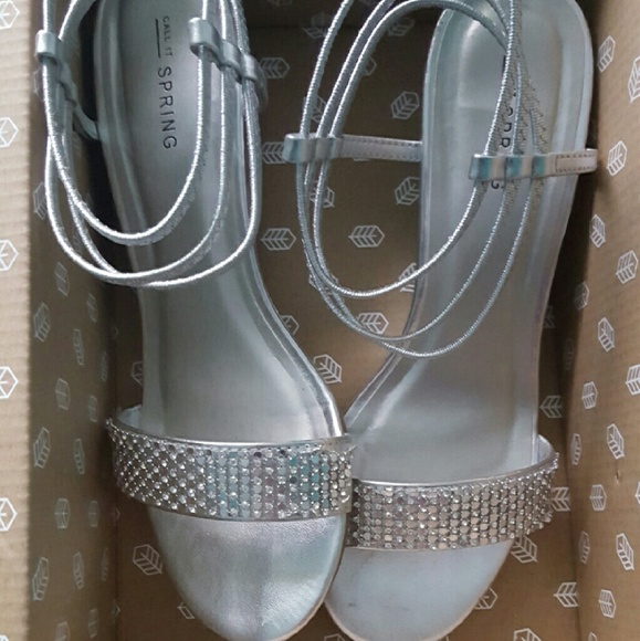 Silver sandals