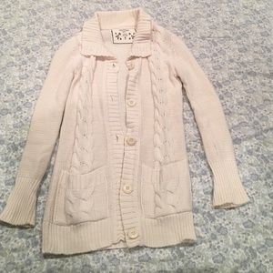 White Knit Cardigan