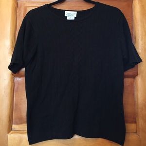 Short sleeved black shirt