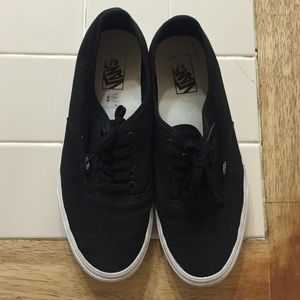 Authentic Black/White Vans