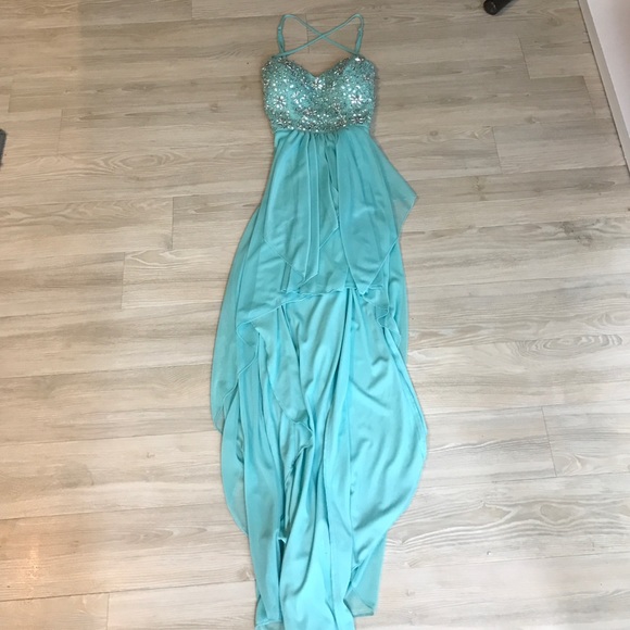 Light Blue Prom Dress - Picture 2 of 4