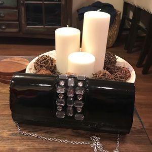 Black Jeweled Clutch