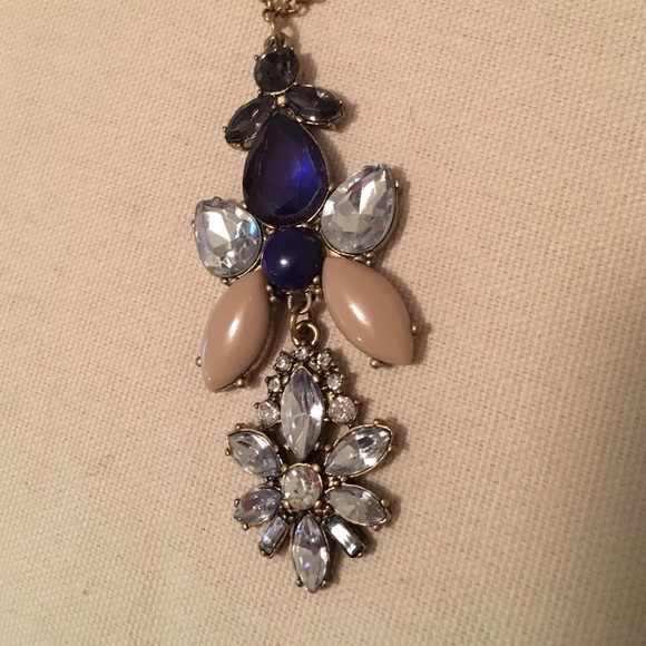 Handmade Long Blue Necklace - Stella & Dot Style