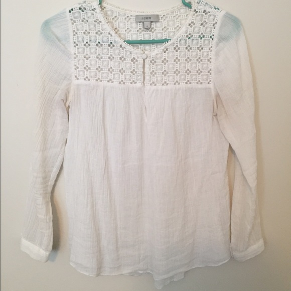 White J Crew Top