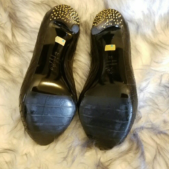 *SOLD* New Alexander McQueen Dimond Skull Peep Toe - Picture 7 of 7