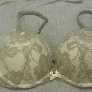 Body by Victoria grey lace pushup