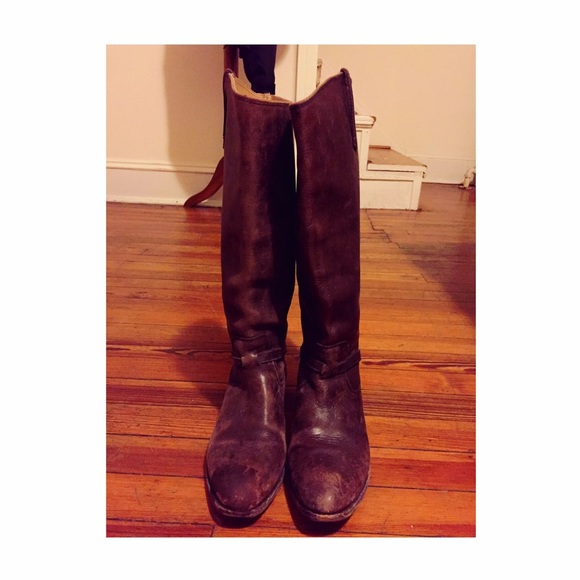 Frye Shoes - Lindsay Plate knee-High Frye Boots