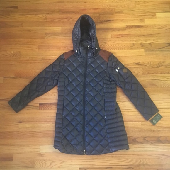 Lauren Ralph Lauren Navy Down Coat, Size Large - Picture 1 of 4