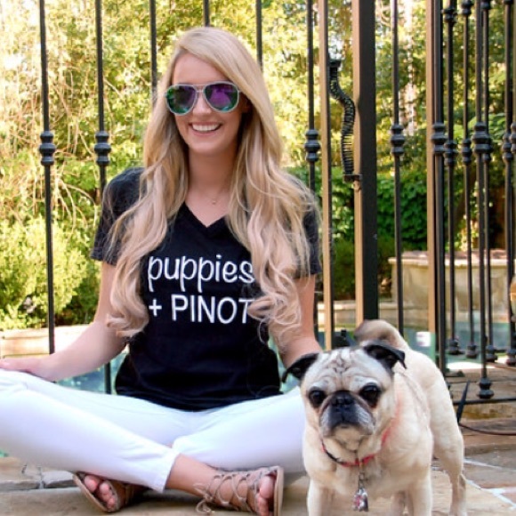 Puppies & Pinot Tee - Picture 3 of 6