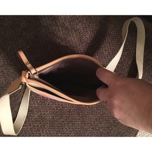Coach Bags - Coach Stripe CrossBody Purse Pink Tan Handbag Coach Bags - Coach Stripe CrossBody Purse Pink Tan Handbag