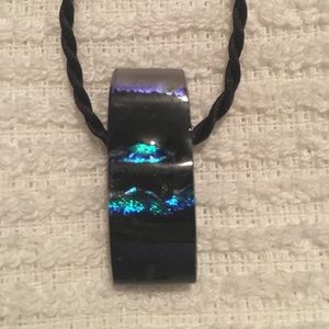 Fused glass pendant