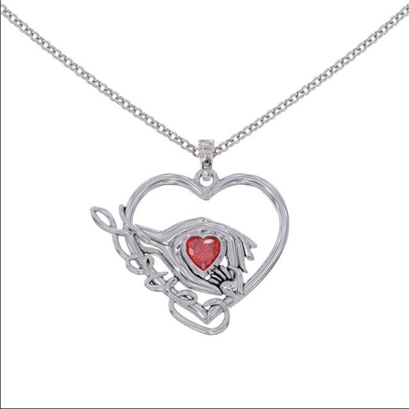 True Love Necklace REAL .925 Silver Pendant - Picture 1 of 4