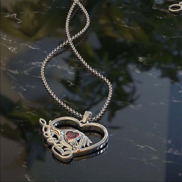 True Love Necklace REAL .925 Silver Pendant - Picture 3 of 4