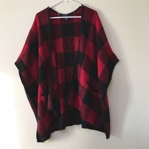 Cozy Plaid Poncho